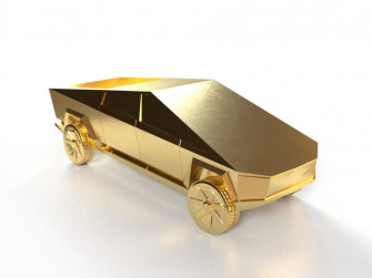 Cybertruck Gold Bar R Elonmusk