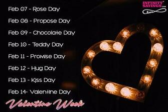 Valentine Week List Dates Schedule Rose Day Propose