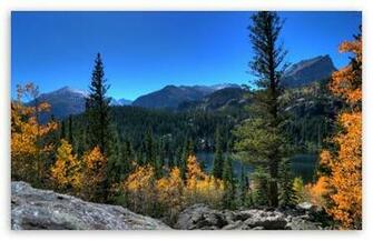 Bear Lake Rocky Mountain National Park Colorado HD Desktop Wallpaper
