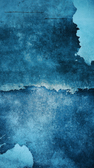 Blue Art Wall iPhone Wallpaper