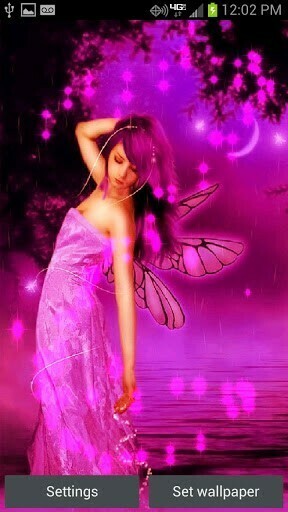 Pink Fairy Live Wallpaper Is A Cool Touch