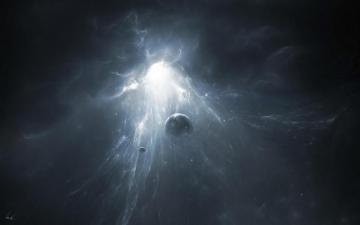 Wallpaper White Hole In Space John Knych