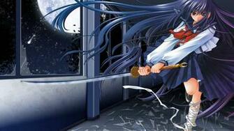 Pin Anime Samurai Girl Wallpaper HD Desktop Kootation