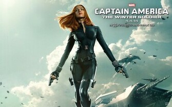 America Winter Soldier Black Widow Wallpaper Desktop Background