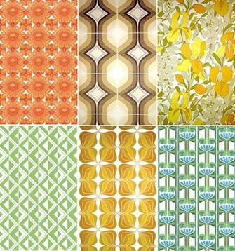Large Collection Of Vintage Wallpaper From The 1950s To 1980s