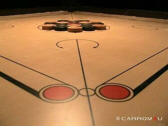 Photo Carrom Game Table Striker Image On