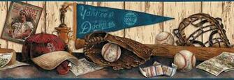 Vintage Baseball Border