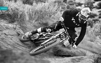 Bank Downhill Mountain Bike Wallpaper Background
