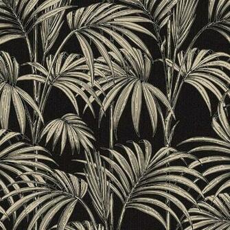 Black And Gold Honolulu Wallpaper In Bathroom Brown