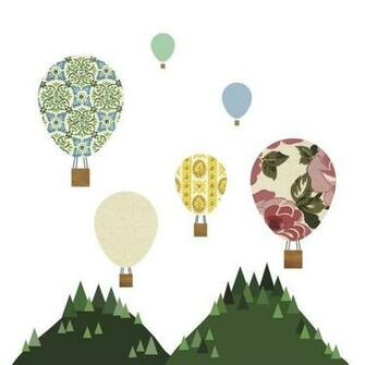 Vintage Hot Air Balloon Wallpaper Balloons