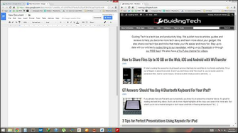 To The Left Or Right Edge Of Screen And It Just Docks There