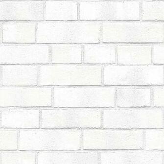 Temporary Wallpaper White Brick