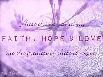 Lovely And Beautiful Faith Hope Love