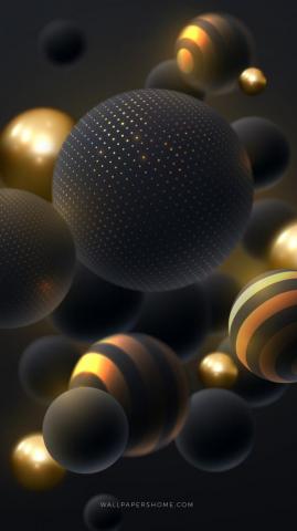 Wallpaper Abstract 3d Colorful Pearls 8k