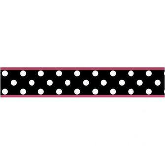 Hot Dot Pink Wallpaper Border