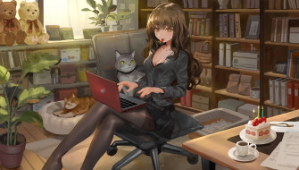 Anime Cat Wallpaper