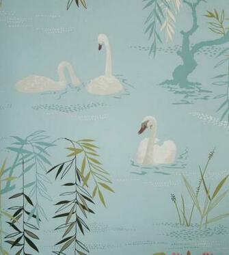 Swan Lake Wallpaper By Nina Campbell Jane Clayton