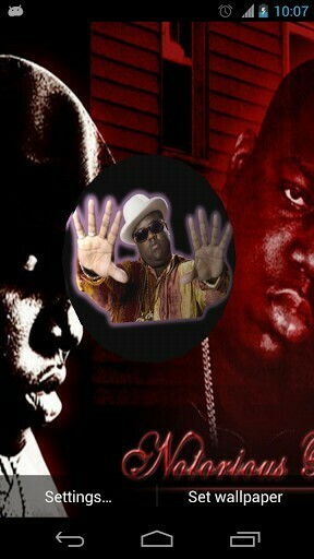 Biggie Smalls Logo To Your Phone 3d Live Wallpaper