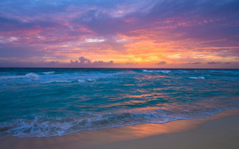 Beach Sunset Wallpaper HD