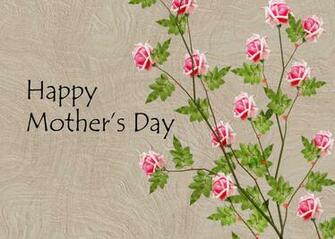 Mothers Day Card Ideas Pink Roses On Wood Textured