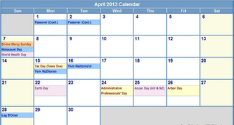 April Monthly Calendar HD Wallpaper Guide