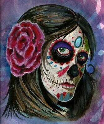 Girl Skulls Wallpaper HD