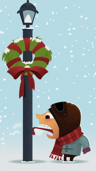 Funny Christmas iPhone Wallpaper