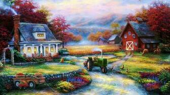 Country Cottages High Quality And Resolution Wallpaper
