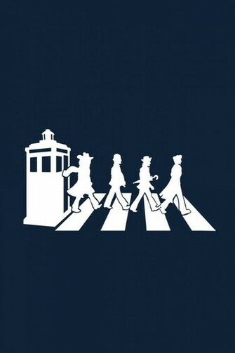 Tardis The Beatles iPhone Wallpaper HD