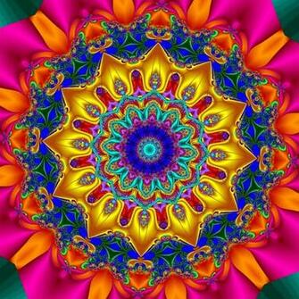 With Flowers In Your Hair Kaleidoscope