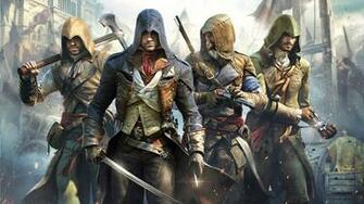 Assassins Creed Unity Logo Game HD 1080p Wallpaper And