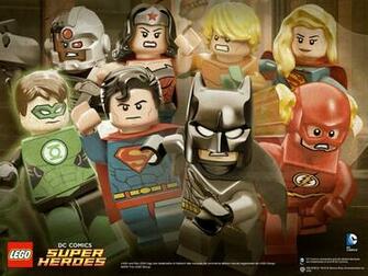 Hero Line Up Wallpaper Lego Dc Comics Super Heroes