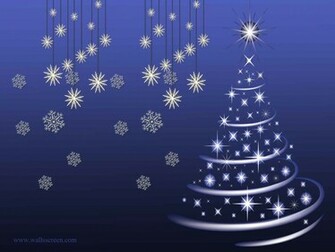 Blue Christmas Background Wallpaper