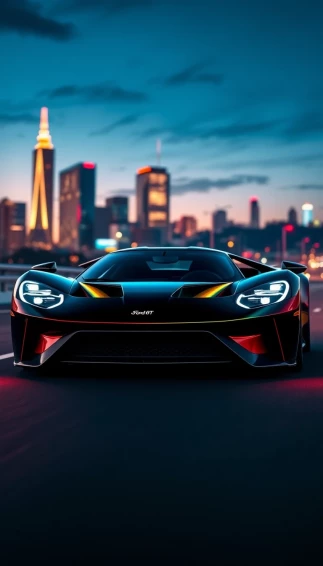 Ford Gt Supercar Phone Wallpaper
