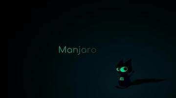 Alternative Manjaro Cat Wallpaper Dark Artistry