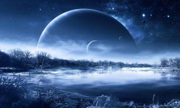 Stars Space Winter Qauz Snow Planet Mood Fantasy