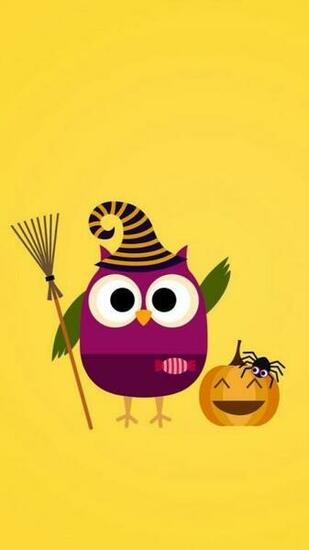 Halloween Owl Wallpaper In