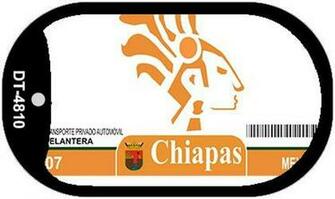 Chiapas Blank Background Wholesale Dog Tag Necklace Dt