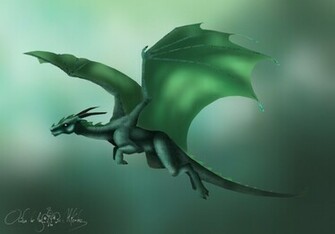 Green Dragon Background Wallpaper
