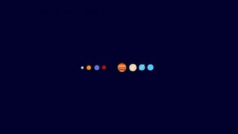 Minimalistic Solar System Wallpaper