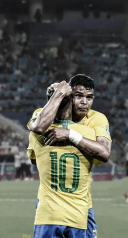 Neymar Jr And Thiago Silva Psg Wallpaper Dysse