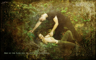 Lion And Lamb Widescreen By Seleyah