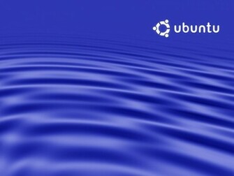 Ubuntu Rimpelingen Blue Wallpaper