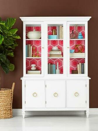 Wallpaper The Inside Of A China Cabinet Hgtv