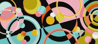 Circles Retro Wall Art Contemporary Wallpaper By Murals Your Way