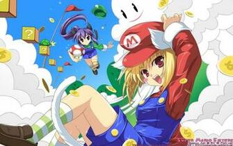 Mario Anime Girls Wallpaper Video Games HD Desktop