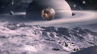 Moon Of Saturn Wallpaper Stream