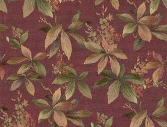 Details About Kitchen Marquis Floral Leaves Burgundy Wallpaper