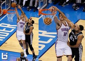 Steven Adams Dunks On Duncan In Gm4