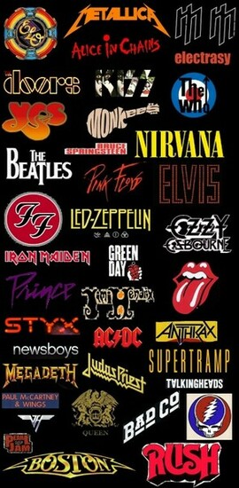 Classic Rock Band Wallpaper Revolution Logos